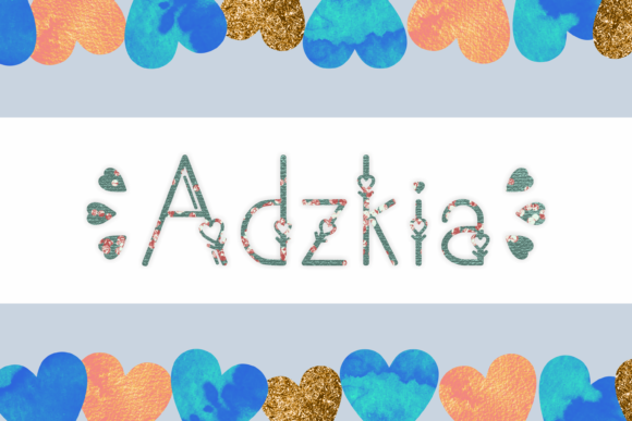Adzkia: A Decorative Font for Creative Web Design
