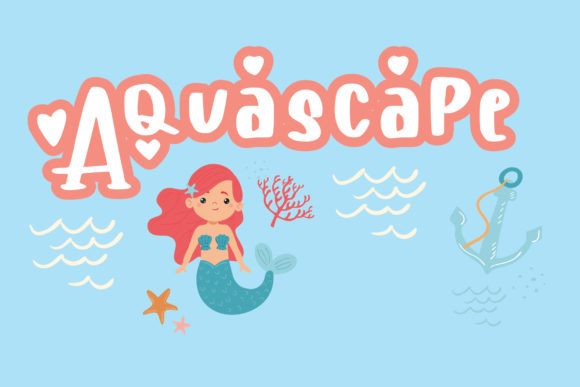 Aquascape Font: Playful Typography for Editorial Design