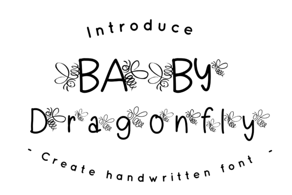 Baby Dragonfly Font for Creative Campaigns