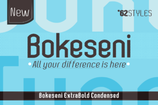 Bokeseni ExtraBold Condensed Font
