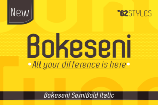 Bokeseni SemiBold Italic Font