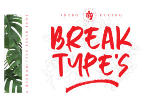 Break Types: A Font for Impact