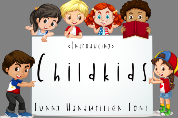 Childkids: A Handwritten Font for Creative Projects