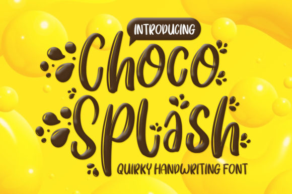 Choco Splash Font for Creative Brands