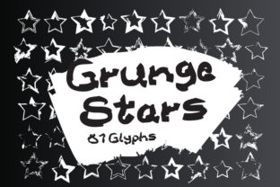Grunge Stars Font for Creative Design