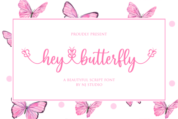 Hey Butterfly: A Handwritten Font for Creative Projects