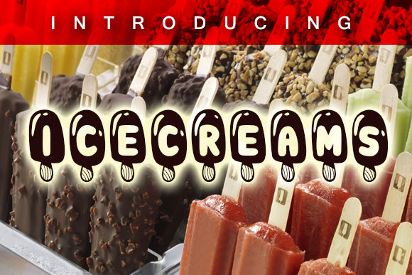 Icecreams Font: A Cute Dingbat for Creative Projects