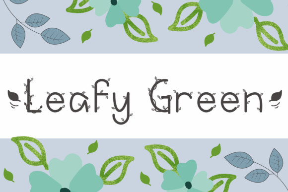 Leafy Green Font: A Touch of Nature in Design