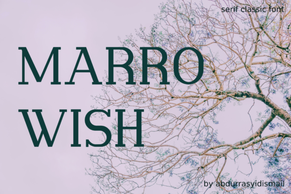Marrowish: A Cute Serif Font for Creative Makers