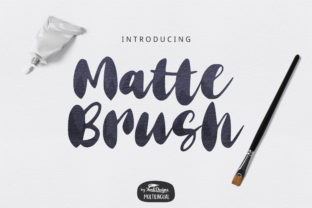 Matte Brush Font for Editorial Design