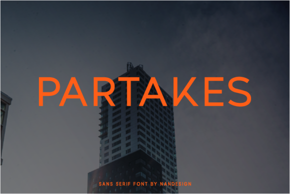 Partakes: A Cute, Strong Sans Serif Font