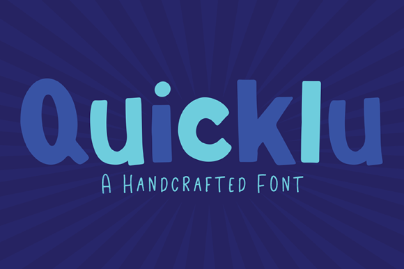 Quicklu: A Friendly Handwritten Font for Crafters