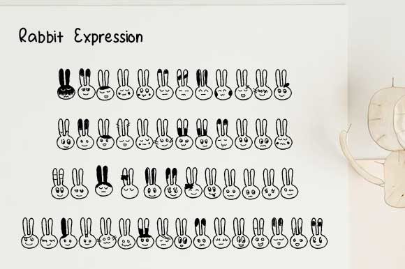 Rabbit Expression Font for Business