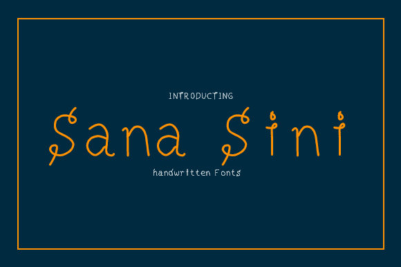 Sana Sini: A Font That Speaks to Small Business