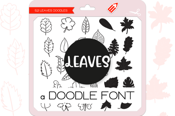 The Leaves Font: Cute Doodles for Creative Projects