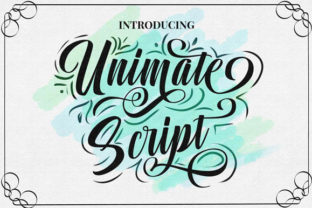 Unimate: A Script Font That Elevates Design
